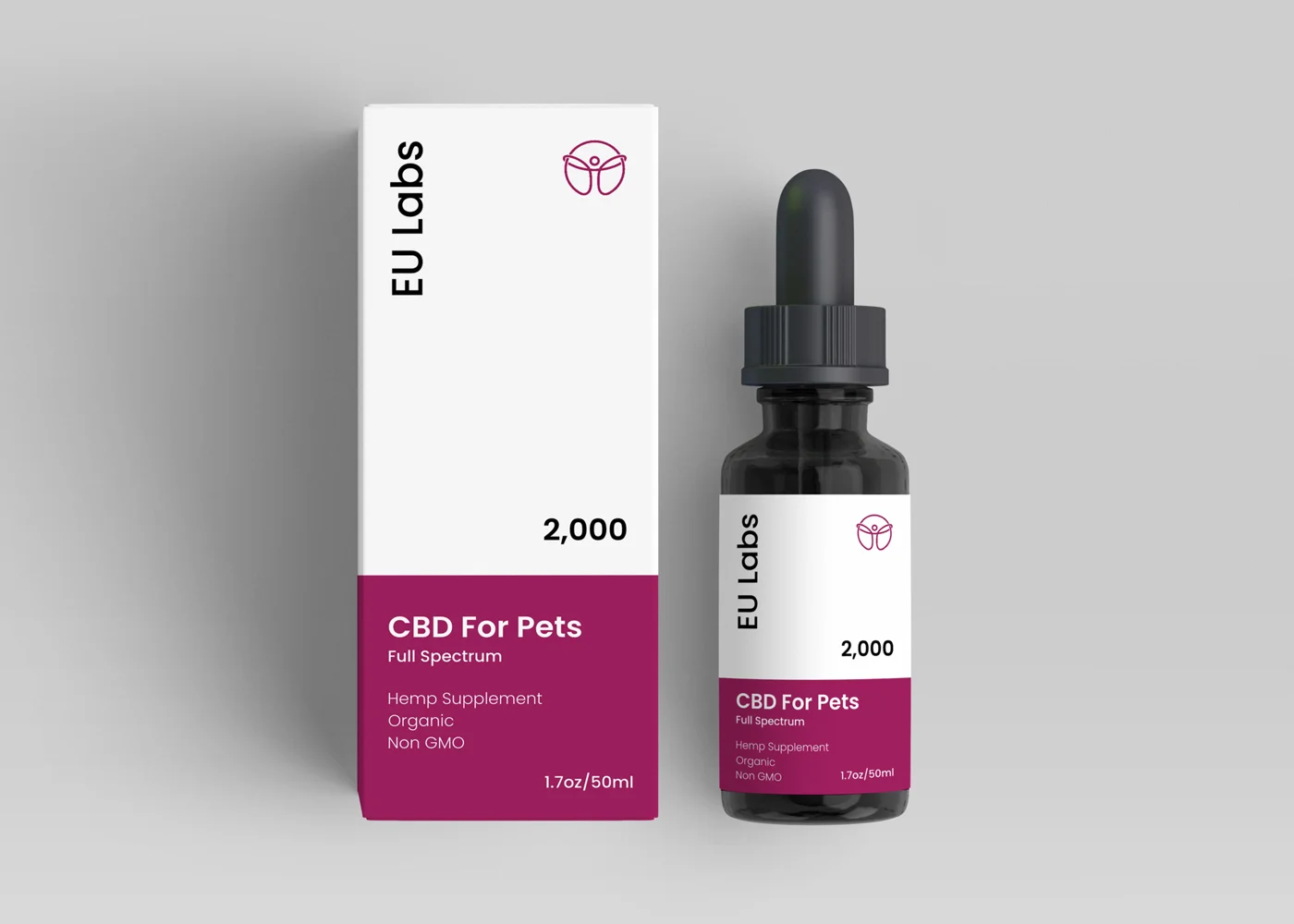 2000mg full-spectrum pet CBD oil dropper bottle — CBD Oil Brisbane