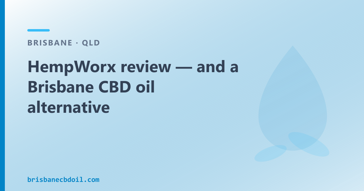 HempWorx Brisbane — US direct-sales CBD brand, Queensland buyers, Australian alternative